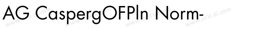 AG CaspergOFPln Norm字体转换